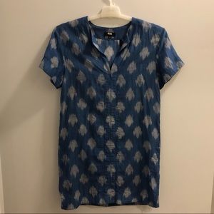 Theory Blue Coverup Tunic Dress